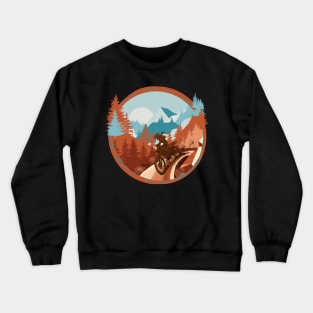 Girl Riding Wild and Free Crewneck Sweatshirt